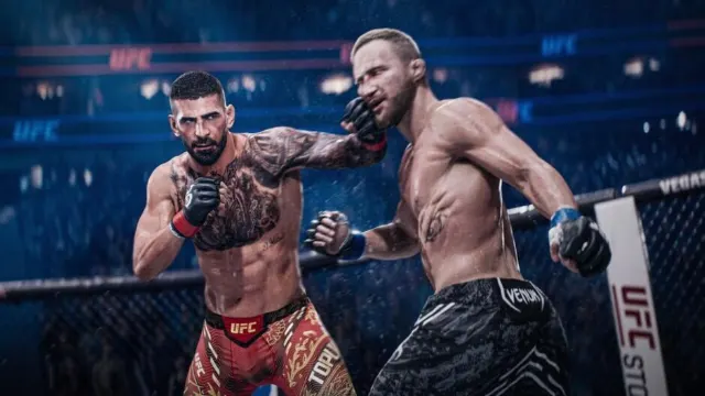 Интерфейс выбора бойца в UFC 6