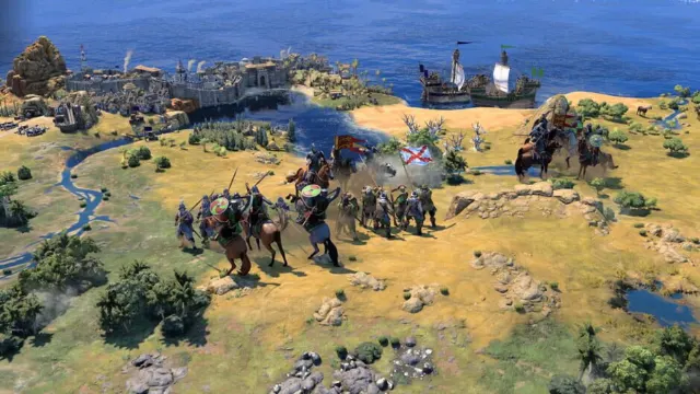 Интерфейс управления городами в Civ VII