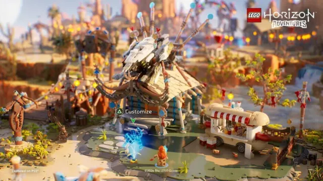 Сражение с роботом в LEGO Horizon Adventures