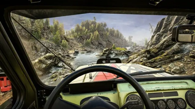 Исследование локаций в Expeditions: A MudRunner Game
