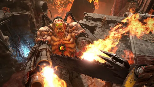 Битва с боссом в Doom Eternal